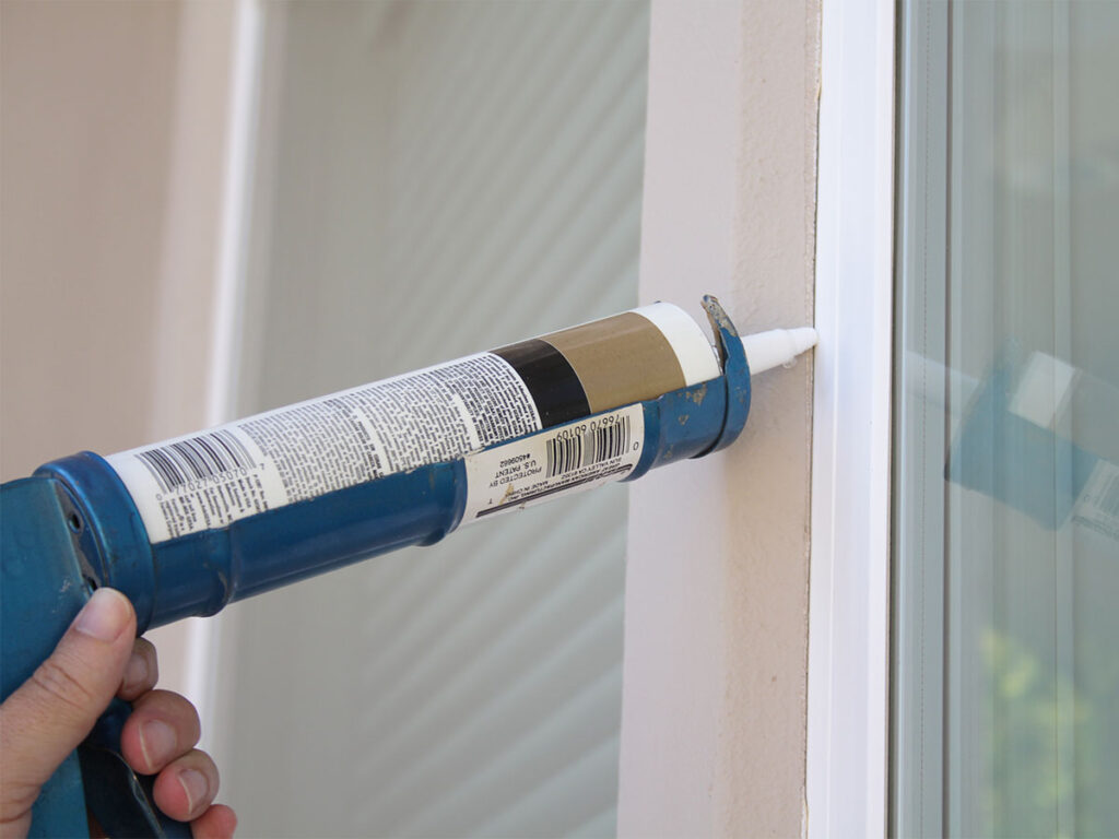Maintain exterior window caulk