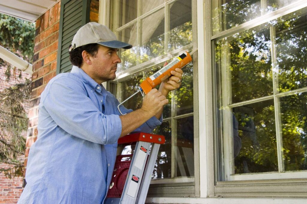 Window Caulking.