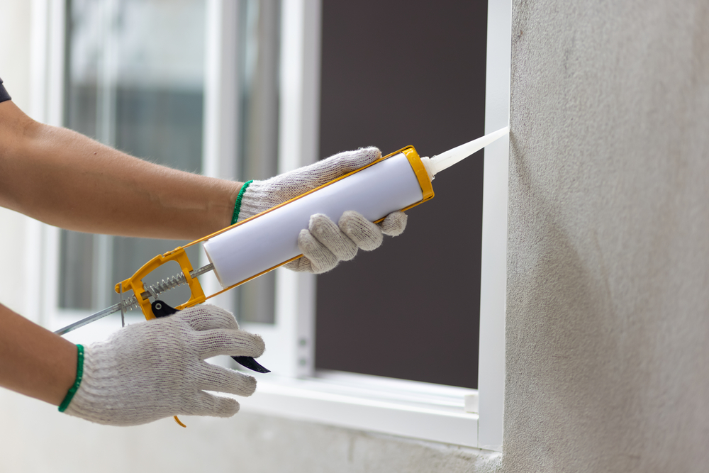 Window caulking repair